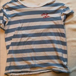 Cute striped stay chic shirt